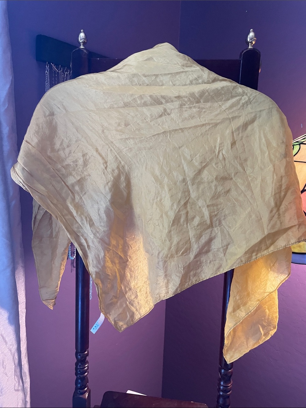 HAND-DYED SILK SCARF/PLAYSILK - Picture 4 of 6